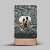 Cestovatelská mapa s fotografií ve tvaru srdce 2 Lampa LED